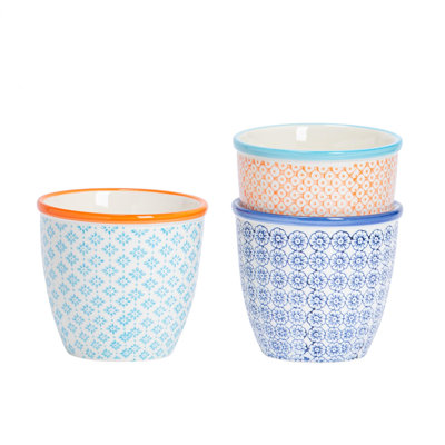 Nicola Spring - Hand Printed Plant Pots - 13.8cm - Floral