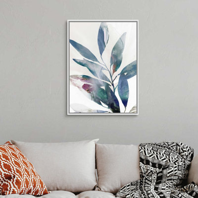 Indigo Sprig II, art mural sur toile