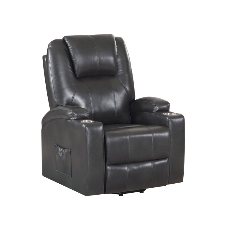 Fauteuil inclinable électrique à 2 tasses Gunmetal