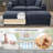 Blossie 70.8"W Luxury Corduroy Modular Chaise Lounge, 2 Cup Holders, 2 Storage Ottoman, 2 Seaters Loveseat Sofa-1273715059