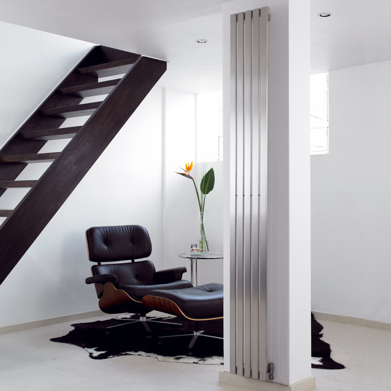 Benito Vertical Designer Radiator, 180cm H x 24cm W x 3cm D