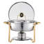 5 Qt Round Chafing Dish Buffet Set Full-Size Pan Stainless Steel-905980488