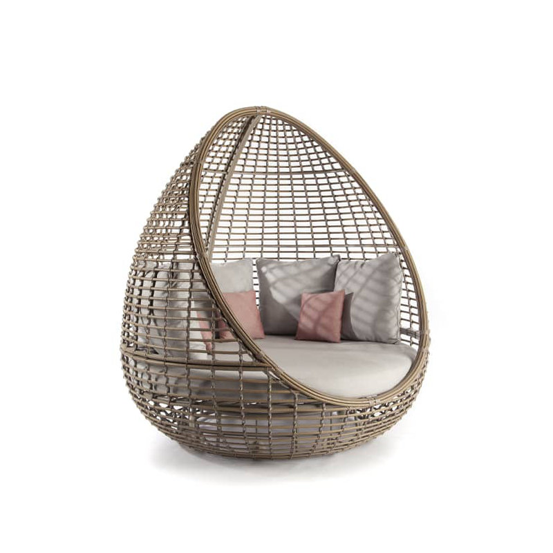 Faber Outdoor 2 - Seat Patio Daybed, Canvas Taupe Sunbrella® Canvas
