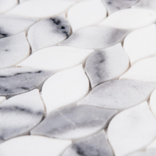Santorini Braid 12'' x 12'' Marble Mosaic Tile