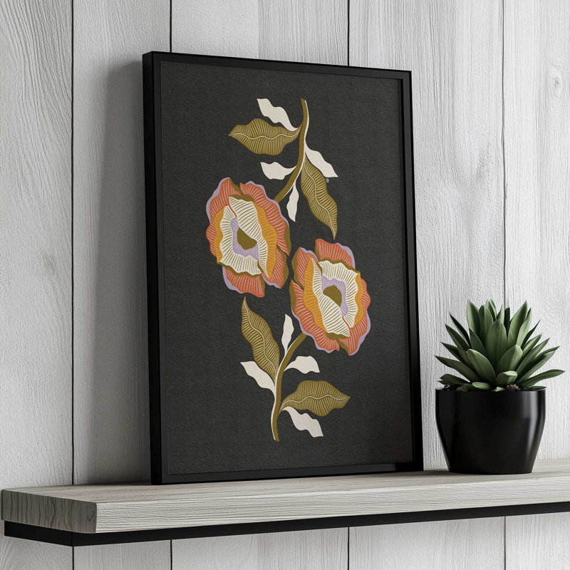 «Together II» par Garima Dhawan, reproduction d'art sur toile, 16" H x 12" W, Gold
