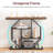31.5"Tall Entryway Table, Industrial Console Sofa Table with Storage, Narrow Accent Table for Living Room, Entry, Hallway, Entrance, Foyer, Rustic Brown