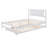 Full Size Platform Bed With Adjustable Trundle