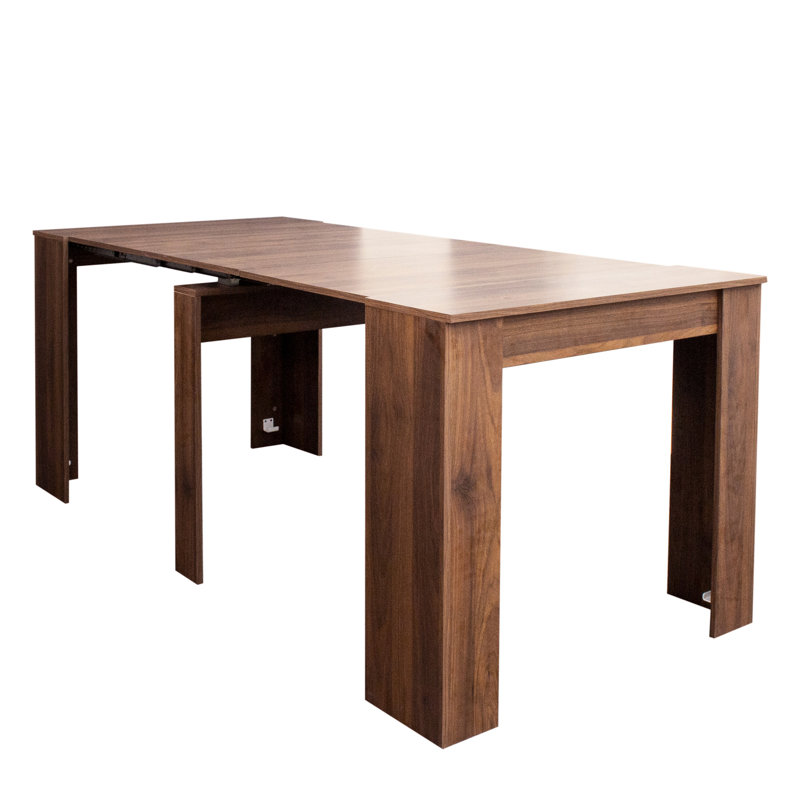 Console extensible 118,50 po, fabrication, assemblage peu encombrant, console multifonctionnelle noyer Shimmer 118,50 po, modelage, structure, Flash