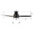 48" DC Motor 3 Reversible Blades Pull-chain Ceiling Fan with LED  Light