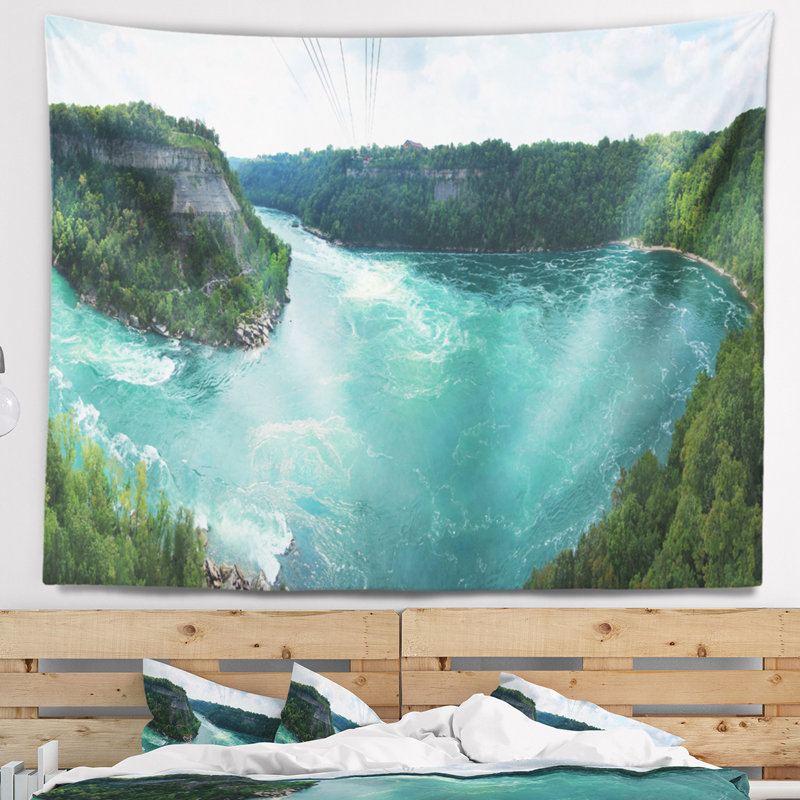 Photographie de paysage whirlpool rapids tapisserie, H 32 po x l 39 po