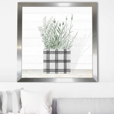 " Lavender in Modern Pot II " Watercolor Painting
