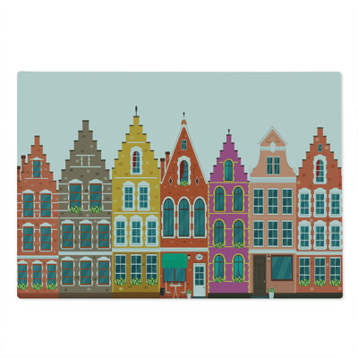 East Urban Home Glass Amsterdam Cutting Board