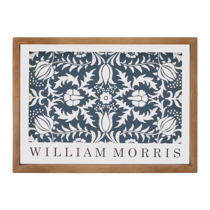 William Morris Floral Pattern Framed Wall Print 13.75"L