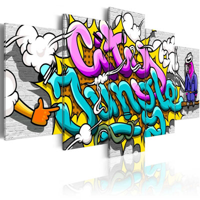 " Graffiti City Jungle " 5 - Pieces