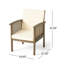 Chaise de patio pour l'extérieur avec coussins-36741476