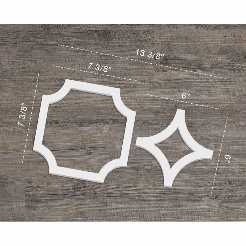 Anderson PVC Wall Panels, 7.375" H x 13.375" W x 0.375" D