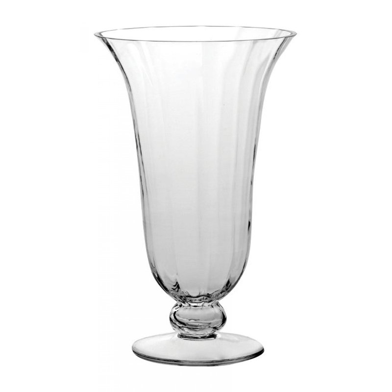 Vase en verre 18 "H piédestal