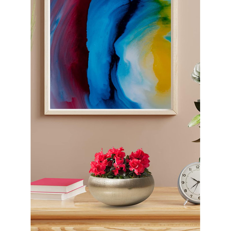 Bol décoratif en métal doré