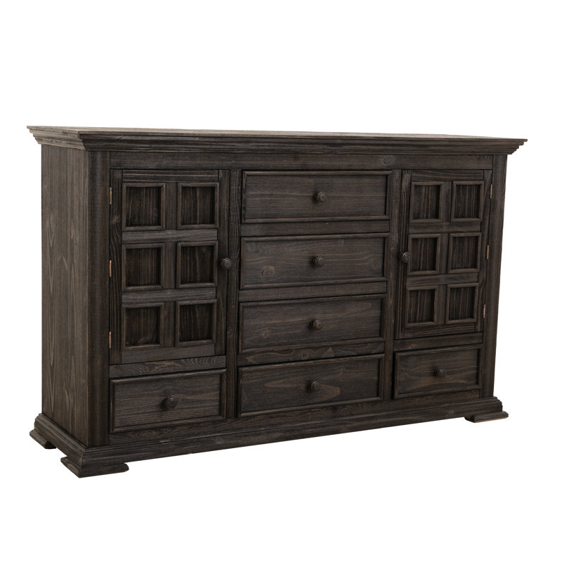 Commode 6 tiroirs et 2 portes Terra Dark