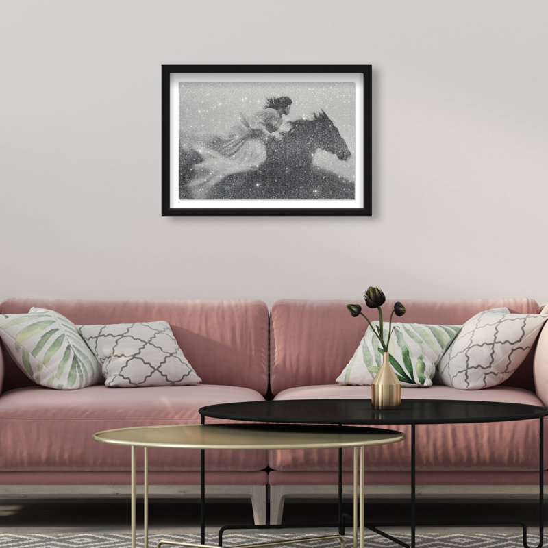 Spirit In Motion Print by Oliver Gal, 11.5"H x 16.5"W, Black Shadowbox