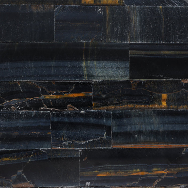 Round Wash Basin, Blue Tiger Eye