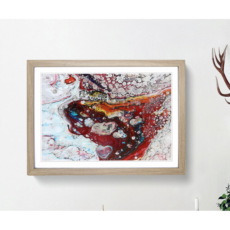 Infinite Love in Abstract - Framed Print, Oak, 40cm H x 60cm W x 2cm D