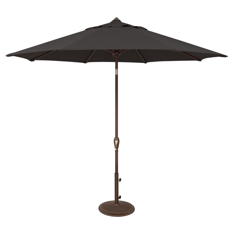 Parasol de marché inclinable 9 pi Colete, Toile noire