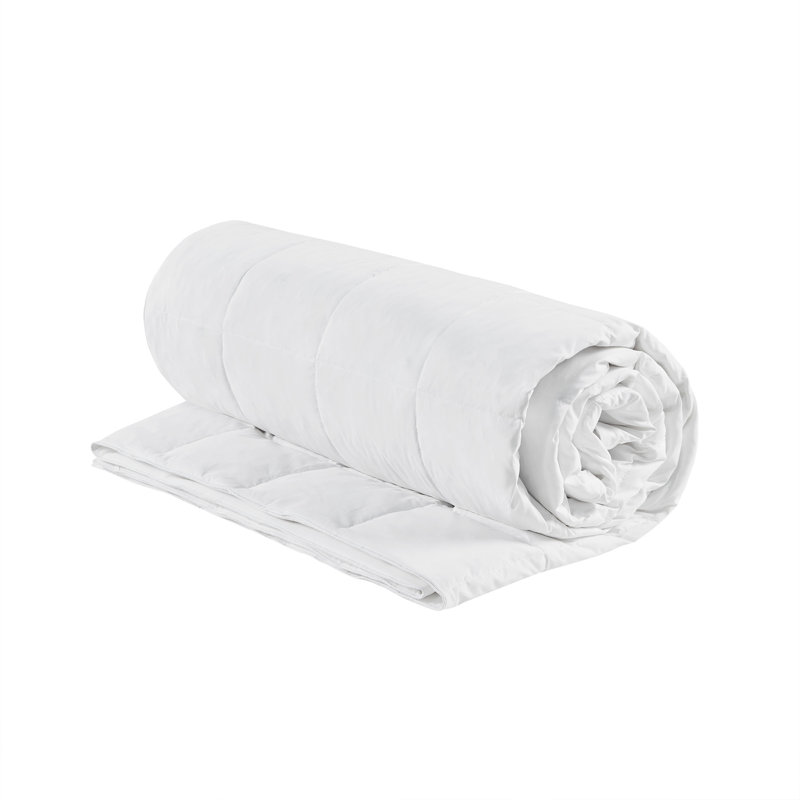 Full White Goose Feather and Down Blanket