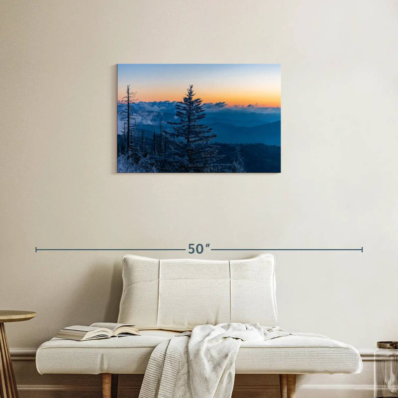 Alvord Snowy Mountain Trees, H 20 po x l 30 po