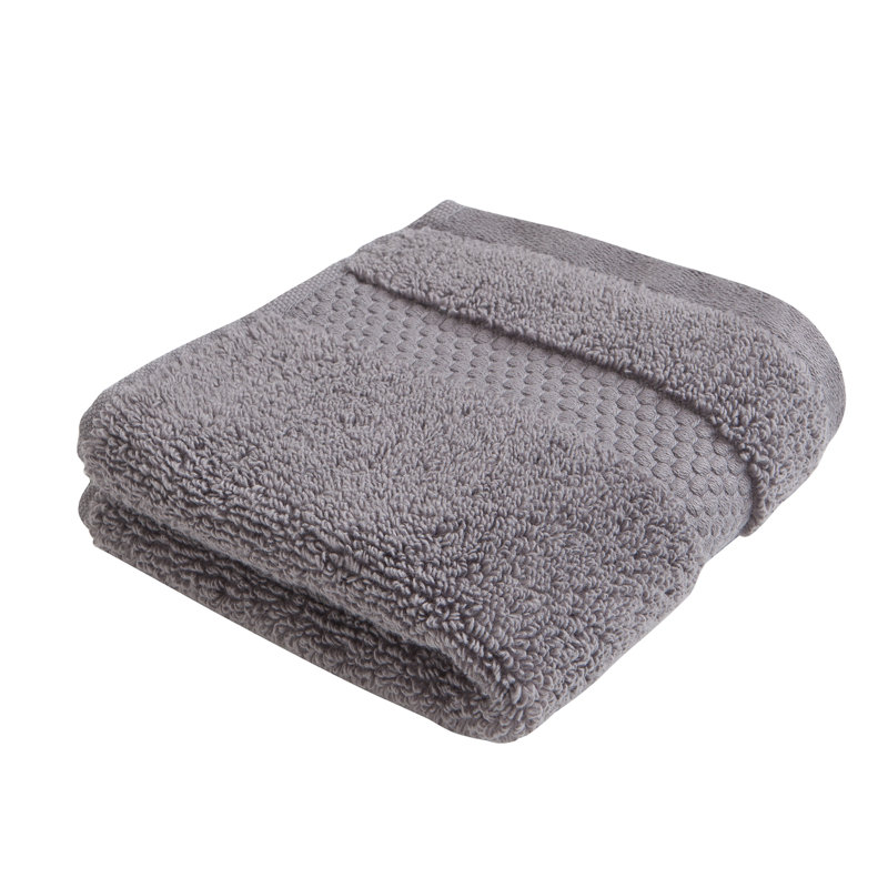 Ensemble de serviettes 100% coton 8 pièces Espinoza, Gris charbon