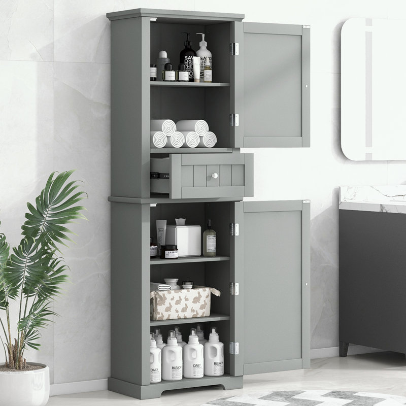 Bajo Linen Cabinet, Gray