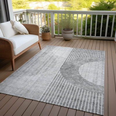 Machine-Washable Stain Resistant Area Rug with Non-Slip Backing