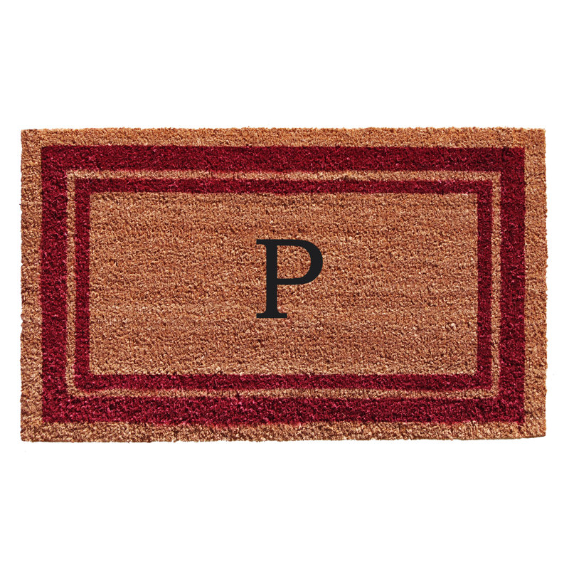 Tapis d'entrée antidérapant Stortz, Bourgogne / Brun, P, Rectangle 2 pi x 3 pi