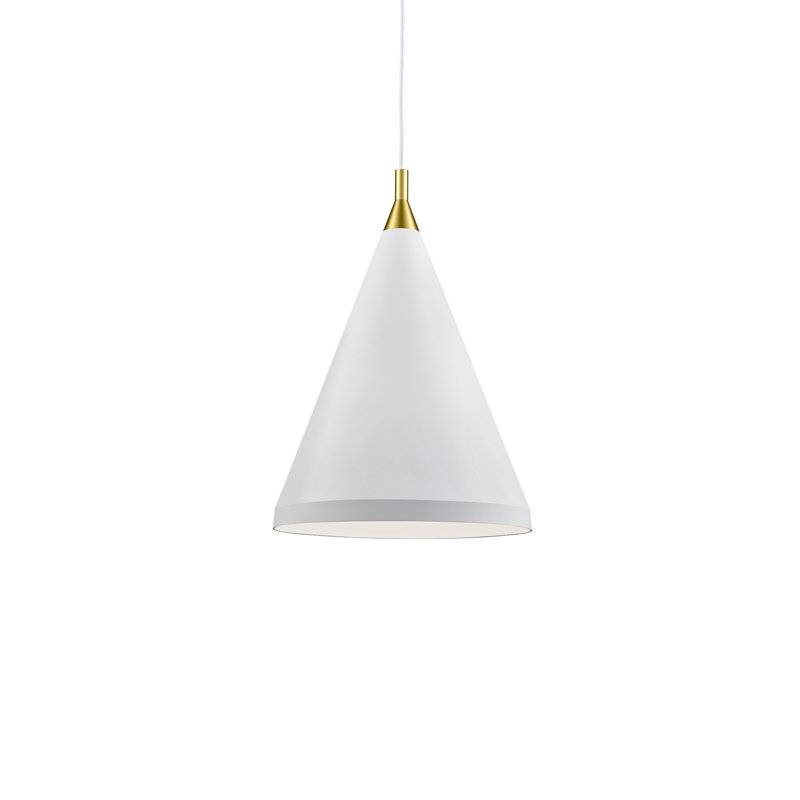 Dorothy 10-in 1 Light Pendant, Blanc / or, H 24 po x l 16 po x P 16 po