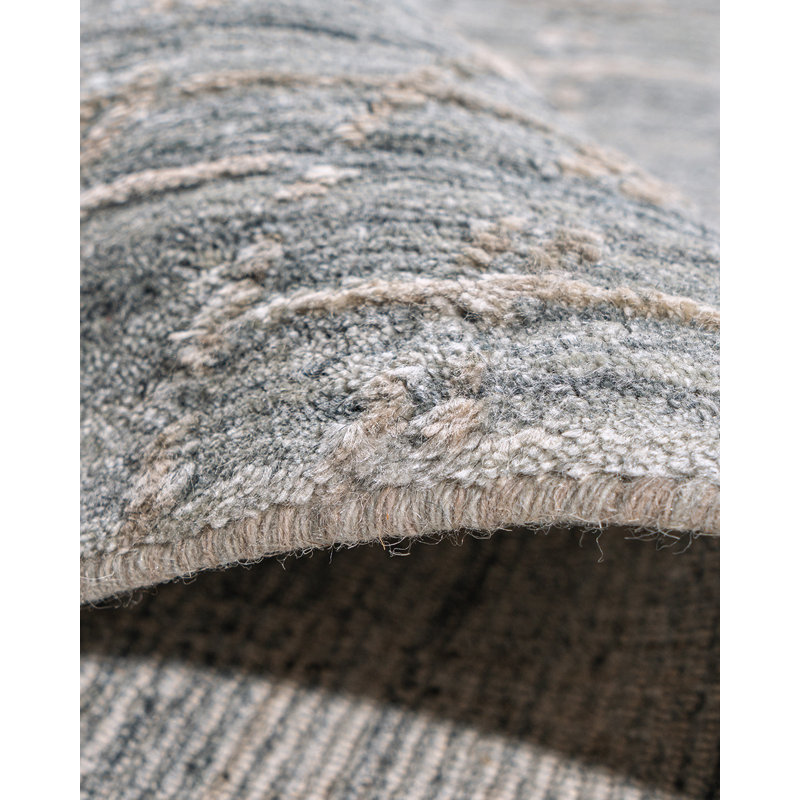 Tapis bleu clair / beige Simplicity Comfort, Rectangulaire 8 pi x 10 pi