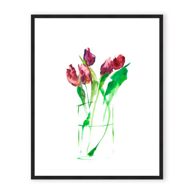 Nature Inspired Tulips No.1 by  - Picture Frame Paiting
