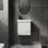 Ensemble de meuble-lavabo mural 20 po avec lavabo en céramique, armoire de rangement avec portes, ensemble d'armoire de salle de bain