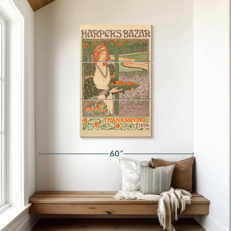Leisha Thanksgiving 1894 Cover, 45" H x 28" W