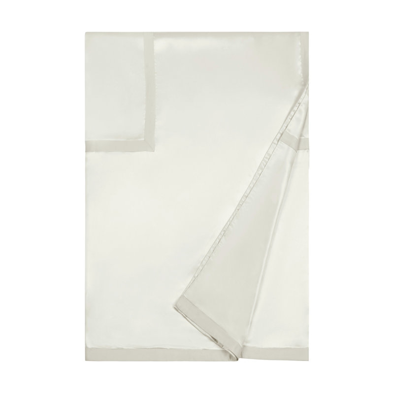 Lustro Duvet Cover, Natural White, Full Duvet Cover