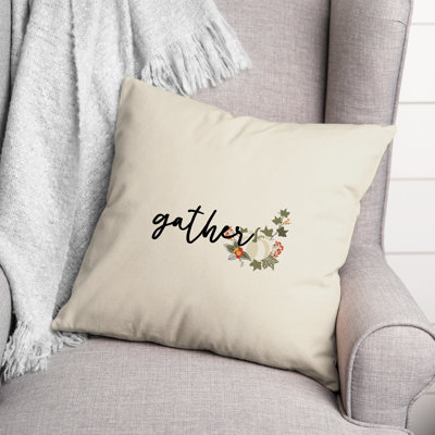 Housse et insert de coussin carré Gather