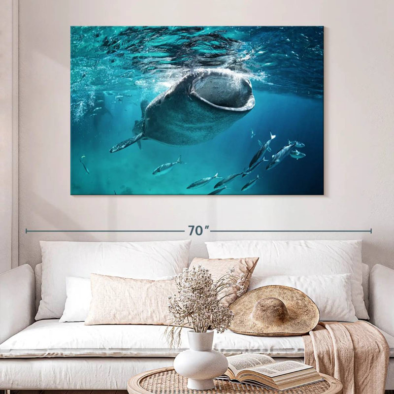 Brampt Gaping Whale Shark, 34" H x 51" W