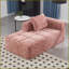 Causeuse Modern Chenille Chenille | Dossier rembourré | Accoudoirs évasés-459736642