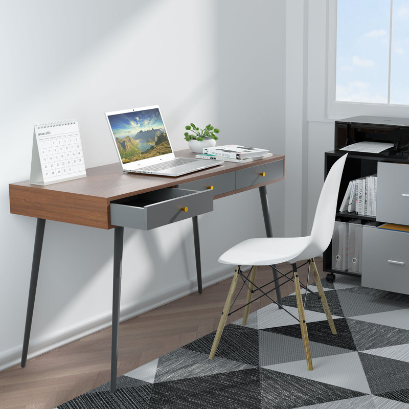 Bureau Birkley, Noyer / gris