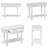 Retro Console Table, Solid Pine Wood Frame, Glazed Finish, 2 Storage Drawers