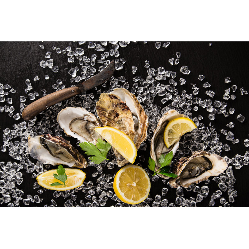 Oysters - Wrapped Canvas Print, 30cm H x 46cm W x 3.8 cm D