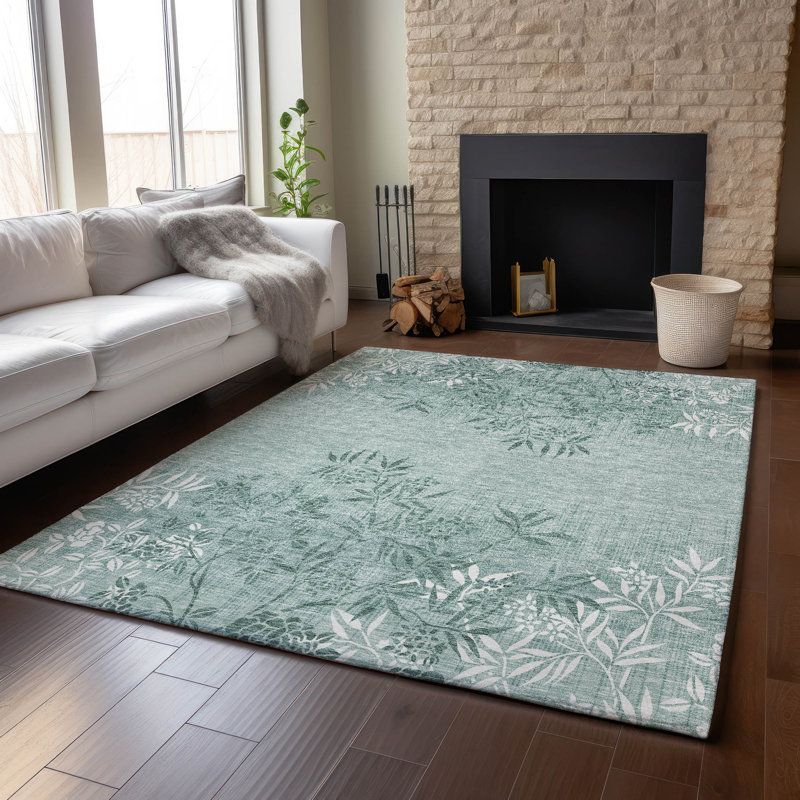 Tapis sauge de qualité supérieure Prisco, Rectangulaire 3 pi x 5 pi