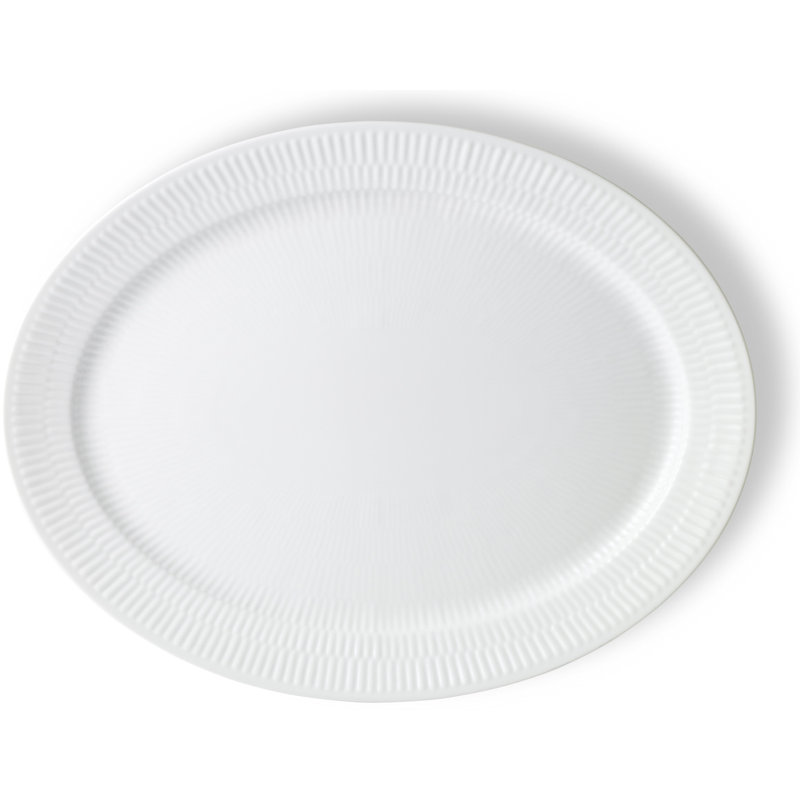 Royal Copenhagen White Fluted Oval Platter