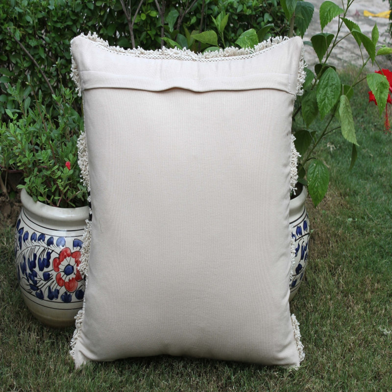Livingon Indoor / Outdoor Geometric Backrest Cushion Cover