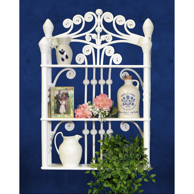 Farmhouse Wall Hanging Shelf In White