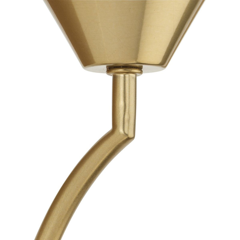 Pinellas Glass and Steel Wall Sconce, Soft Gold